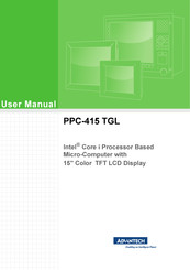 Advantech PPC-415 TGL User Manual