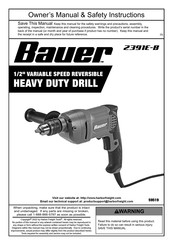 Bauer 59519 Owner's Manual & Safety Instructions