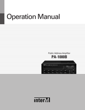 Inter-m PA-1000B Operation Manual