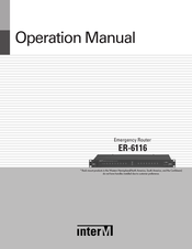 Inter-m ER-6116 Operation Manual