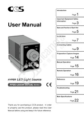 CCS PFB3-20SW-SJT Series User Manual
