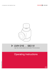 Pfeiffer Vacuum UVH 063 VI Operating Instructions Manual