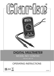 Clarke CDM10C Operating Instructions Manual