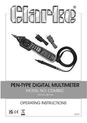 Clarke CDM80C Operating Instructions Manual