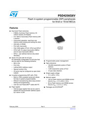 ST PSD4256G6V Manual