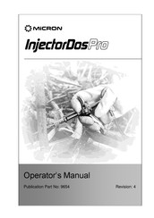 Micron InjectorDosPro Operator's Manual