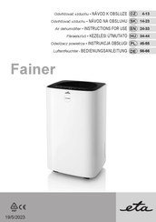 eta Fainer Instructions For Use Manual