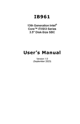 IBASE Technology IB961 User Manual