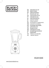Black & Decker BXJB1000E Instructions For Use Manual