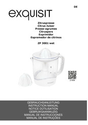 Exquisit ZP 3001 WET Instruction Manual
