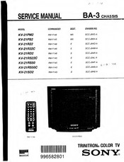 Sony TRINITRON KV-21RS50 Service Manual