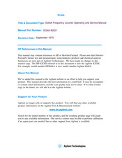 HP 5340A Operating And Service Manual