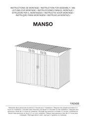 Vente Unique MANSO YA0406 Instructions For Assembly