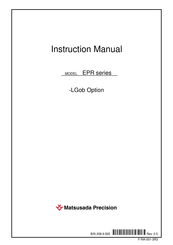 Matsusada Precision EPR Series Instruction Manual
