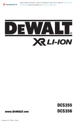 DeWalt DCS356P2-GB Original Instructions Manual