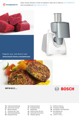 Bosch MFW 6CC Series Instruction Manual