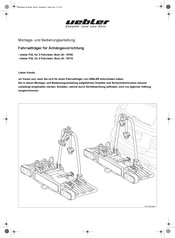 Uebler P32 Mounting And Operating Instructions