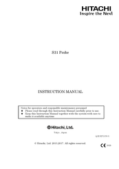 Hitachi S31 Instruction Manual