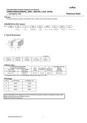 Murata GRM033F51A103ZD01D Reference Sheet