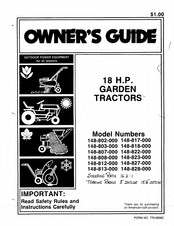 MTD 148-808-000 Owner's Manual