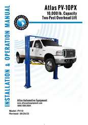 Atlas PV-10PX Installation & Operation Manual