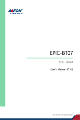 Asus Aaeon EPIC-BT07 User Manual