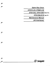 Seagate ST81236K Maintenance Manual