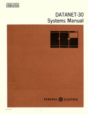 GE DATANET-30 System Manual
