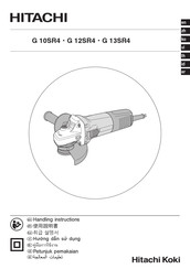 Hitachi G 12SR4 Handling Instructions Manual