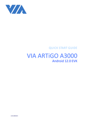 VIA Technologies ARTiGO A3000 Quick Start Manual