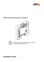 Axis A1610-B Installation Manual