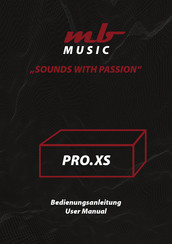MB Music PRO.XS User Manual