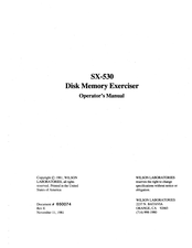 Wilson Electronics SX-530 Operator's Manual