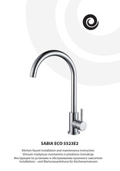 Aquasanita SABIA ECO 5523E2 Installation And Maintenance  Instruction