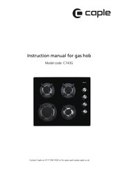 Caple C743G Instruction Manual