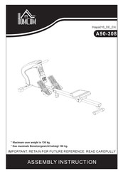 HOMCOM A90-308 Assembly Instruction Manual