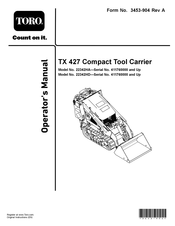 Toro TX 427 Operator's Manual