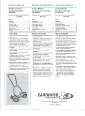 Earthwise 2001-20EW Owner's Manual