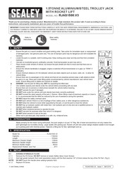 Sealey RJAS1500.V3 Manual