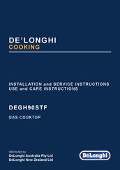DeLonghi DEGH90STF Installation And Service Instructions Manual