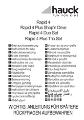 Hauck Rapid 4 Plus Shop'n Drive Instructions For Use Manual