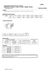 Murata GRM155R71H153KA12D Reference Sheet
