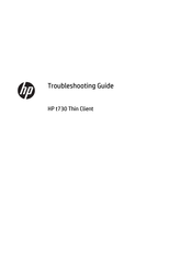 Hp t730 Thin Client Troubleshooting Manual