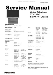 Panasonic TX-47PT10 Service Manual