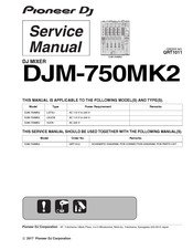 PIONEER DJ DJM-750MK2 Service Manual