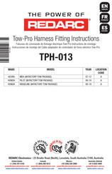 Redarc TPH-013 Fitting Instructions