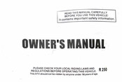 Tao Motor R250 Owner's Manual