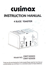 Cusimax CMWT-8250EB Instruction Manual