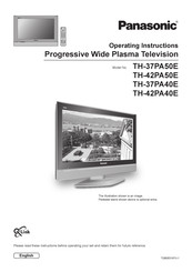 Panasonic TH-37PA40E Operating Instructions Manual