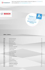 Bosch BBH3 Series Instruction Manual